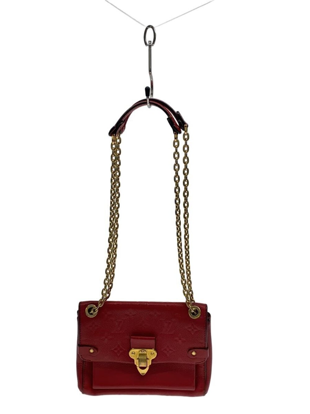 LOUIS VUITTON Vavin Monogram Empreinte Cowhide Red All over